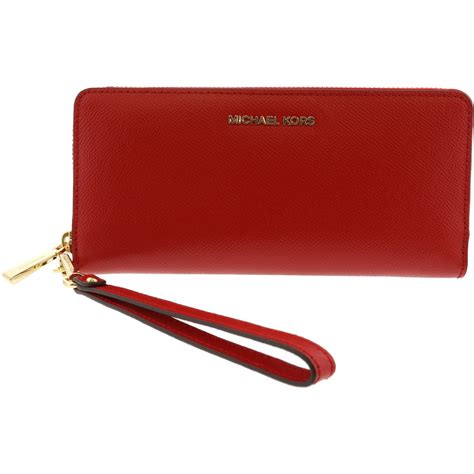 michael kors wallet women red|michael kors wristlet red.